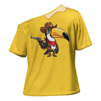 Western Yoke Cross Shoulder Shirt Toucan Cowboy Style - Wonder Print Shop