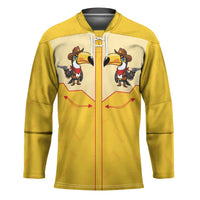 Western Yoke Hockey Jersey Toucan Cowboy Style - Wonder Print Shop