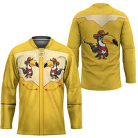 Western Yoke Hockey Jersey Toucan Cowboy Style - Wonder Print Shop