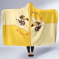 Western Yoke Hooded Blanket Toucan Cowboy Style - Wonder Print Shop