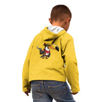 Western Yoke Kid Hoodie Toucan Cowboy Style - Wonder Print Shop