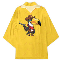 Western Yoke Kimono Toucan Cowboy Style - Wonder Print Shop