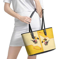 Western Yoke Leather Tote Bag Toucan Cowboy Style - Wonder Print Shop
