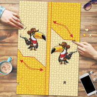 Western Yoke Puzzle Toucan Cowboy Style - Wonder Print Shop