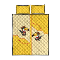 Western Yoke Quilt Bed Set Toucan Cowboy Style - Wonder Print Shop