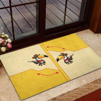 Western Yoke Rubber Doormat Toucan Cowboy Style - Wonder Print Shop