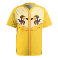 Western Yoke Rugby Jersey Toucan Cowboy Style - Wonder Print Shop