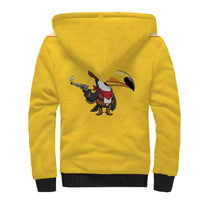 Western Yoke Sherpa Hoodie Toucan Cowboy Style - Wonder Print Shop
