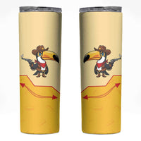 Western Yoke Skinny Tumbler Toucan Cowboy Style - Wonder Print Shop