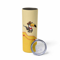 Western Yoke Skinny Tumbler Toucan Cowboy Style - Wonder Print Shop