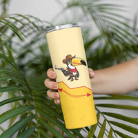 Western Yoke Skinny Tumbler Toucan Cowboy Style - Wonder Print Shop