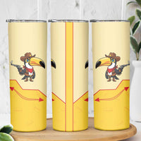 Western Yoke Skinny Tumbler Toucan Cowboy Style - Wonder Print Shop