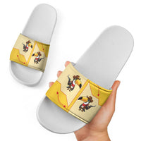 Western Yoke Slide Sandals Toucan Cowboy Style - Wonder Print Shop