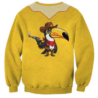 Western Yoke Sweatshirt Toucan Cowboy Style - Wonder Print Shop