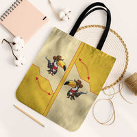 Western Yoke Tote Bag Toucan Cowboy Style - Wonder Print Shop