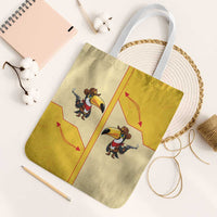 Western Yoke Tote Bag Toucan Cowboy Style - Wonder Print Shop