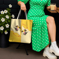 Western Yoke Tote Bag Toucan Cowboy Style - Wonder Print Shop