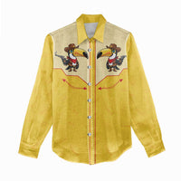 Western Yoke Women Casual Shirt Toucan Cowboy Style - Wonder Print Shop