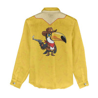 Western Yoke Women Casual Shirt Toucan Cowboy Style - Wonder Print Shop