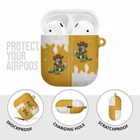 Western Yoke AirPods Case Drunk Parrot Cowboy Style - Wonder Print Shop