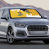 Western Yoke Auto Sun Shade Drunk Parrot Cowboy Style - Wonder Print Shop