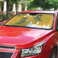 Western Yoke Auto Sun Shade Drunk Parrot Cowboy Style - Wonder Print Shop