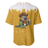 Western Yoke Baseball Jersey Drunk Parrot Cowboy Style - Wonder Print Shop
