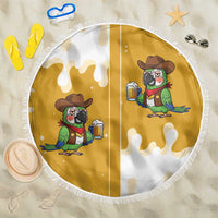 Western Yoke Beach Blanket Drunk Parrot Cowboy Style - Wonder Print Shop
