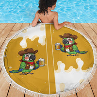 Western Yoke Beach Blanket Drunk Parrot Cowboy Style - Wonder Print Shop