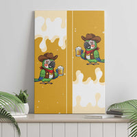 Western Yoke Canvas Wall Art Drunk Parrot Cowboy Style - Wonder Print Shop