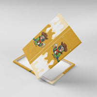 Western Yoke Canvas Wall Art Drunk Parrot Cowboy Style - Wonder Print Shop