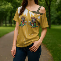 Western Yoke Cross Shoulder Shirt Drunk Parrot Cowboy Style - Wonder Print Shop