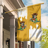 Western Yoke Garden Flag Drunk Parrot Cowboy Style - Wonder Print Shop
