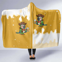 Western Yoke Hooded Blanket Drunk Parrot Cowboy Style - Wonder Print Shop