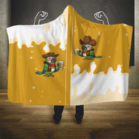 Western Yoke Hooded Blanket Drunk Parrot Cowboy Style - Wonder Print Shop