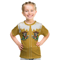 Western Yoke Kid T Shirt Drunk Parrot Cowboy Style - Wonder Print Shop