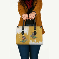 Western Yoke Leather Bag Drunk Parrot Cowboy Style - Wonder Print Shop