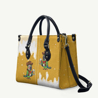 Western Yoke Leather Bag Drunk Parrot Cowboy Style - Wonder Print Shop