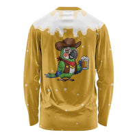 Western Yoke Long Sleeve Shirt Drunk Parrot Cowboy Style - Wonder Print Shop