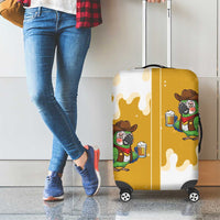 Western Yoke Luggage Cover Drunk Parrot Cowboy Style - Wonder Print Shop