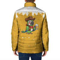 Western Yoke Padded Jacket Drunk Parrot Cowboy Style - Wonder Print Shop