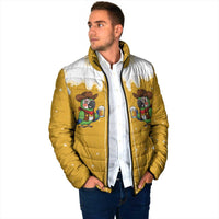 Western Yoke Padded Jacket Drunk Parrot Cowboy Style - Wonder Print Shop