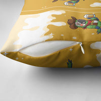 Western Yoke Pillow Cover Drunk Parrot Cowboy Style - Wonder Print Shop