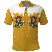 Western Yoke Polo Shirt Drunk Parrot Cowboy Style - Wonder Print Shop