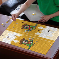 Western Yoke Puzzle Drunk Parrot Cowboy Style - Wonder Print Shop