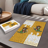 Western Yoke Puzzle Drunk Parrot Cowboy Style - Wonder Print Shop