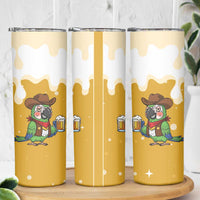 Western Yoke Skinny Tumbler Drunk Parrot Cowboy Style - Wonder Print Shop