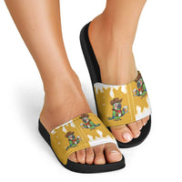 Western Yoke Slide Sandals Drunk Parrot Cowboy Style - Wonder Print Shop