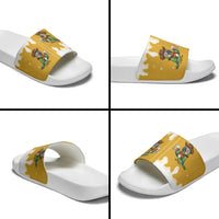 Western Yoke Slide Sandals Drunk Parrot Cowboy Style - Wonder Print Shop