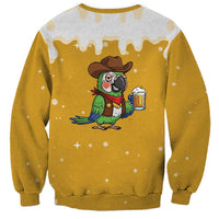 Western Yoke Sweatshirt Drunk Parrot Cowboy Style - Wonder Print Shop